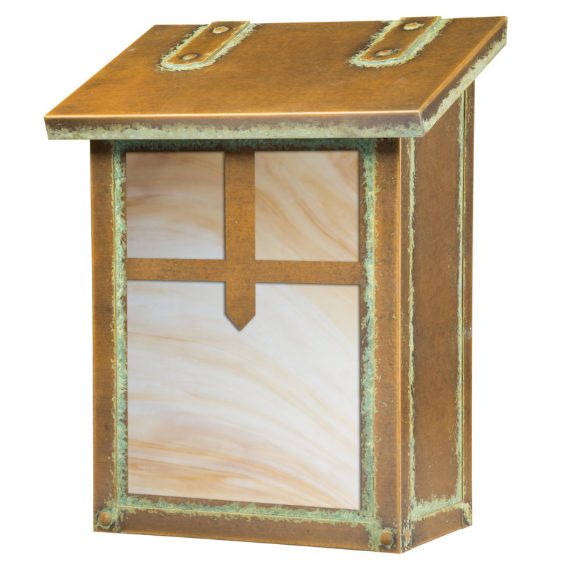 Boîte aux lettres murale Arrow, Miel, Vert nouveau