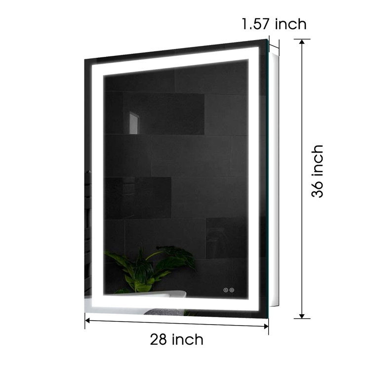 Ivy Bronx Danyalle Bathroom/Vanity, LED Wall, Dimmable Mirror, Shatterproof  (Front & Back) & Reviews