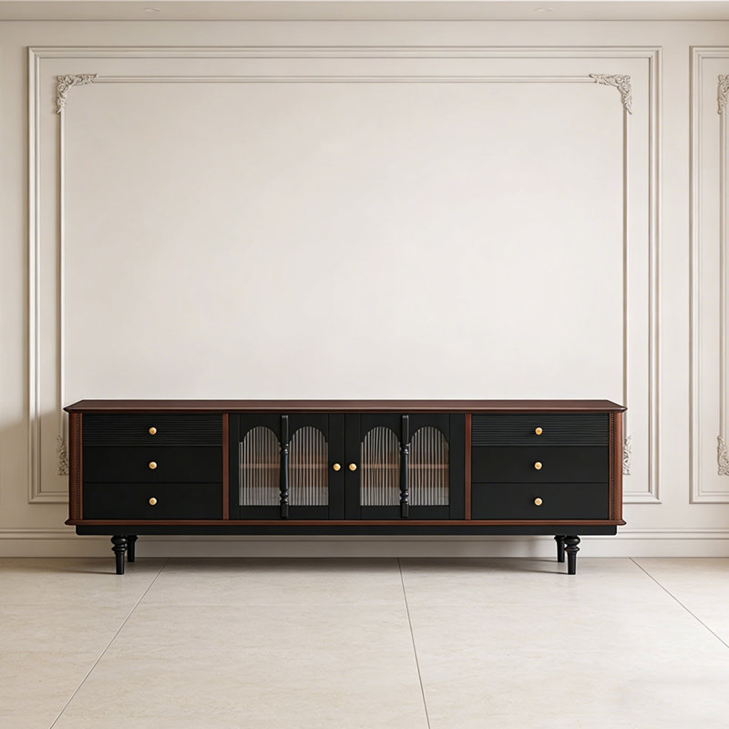 Meuble télé avec rangement Luxury, H 27,55 po x L 94,48 po x l 15,74 po