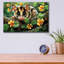 Art mural en verre opossum entre fleurs par Momart-2108353332
