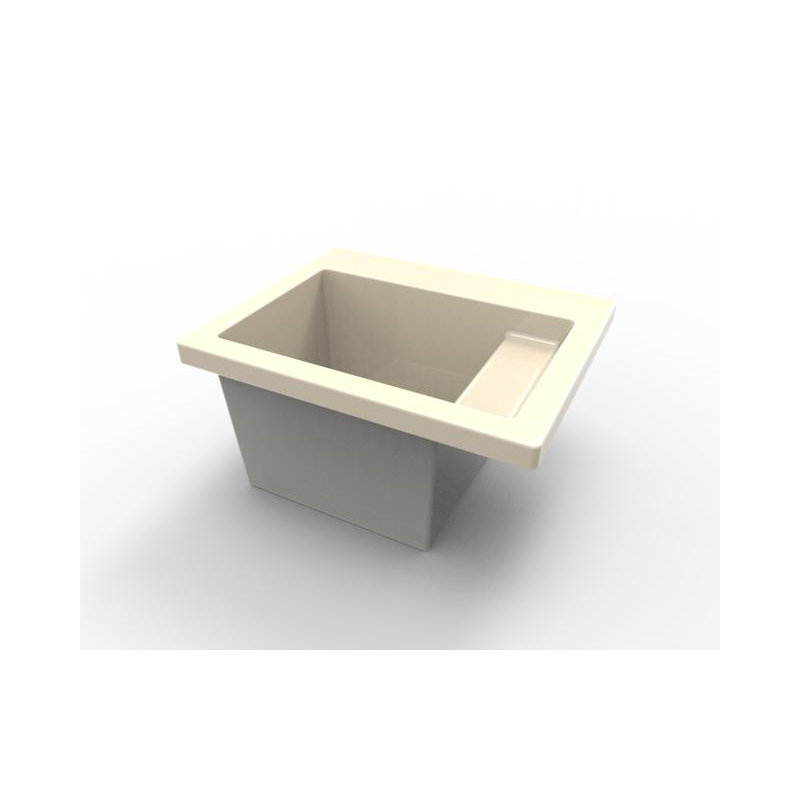 Specialty 26" x 21" Drop in Laundry Sink, Biscuit