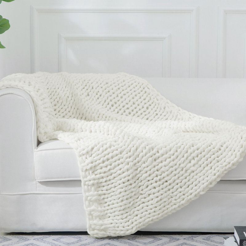  Jeté Chunky, Blanc cassé
