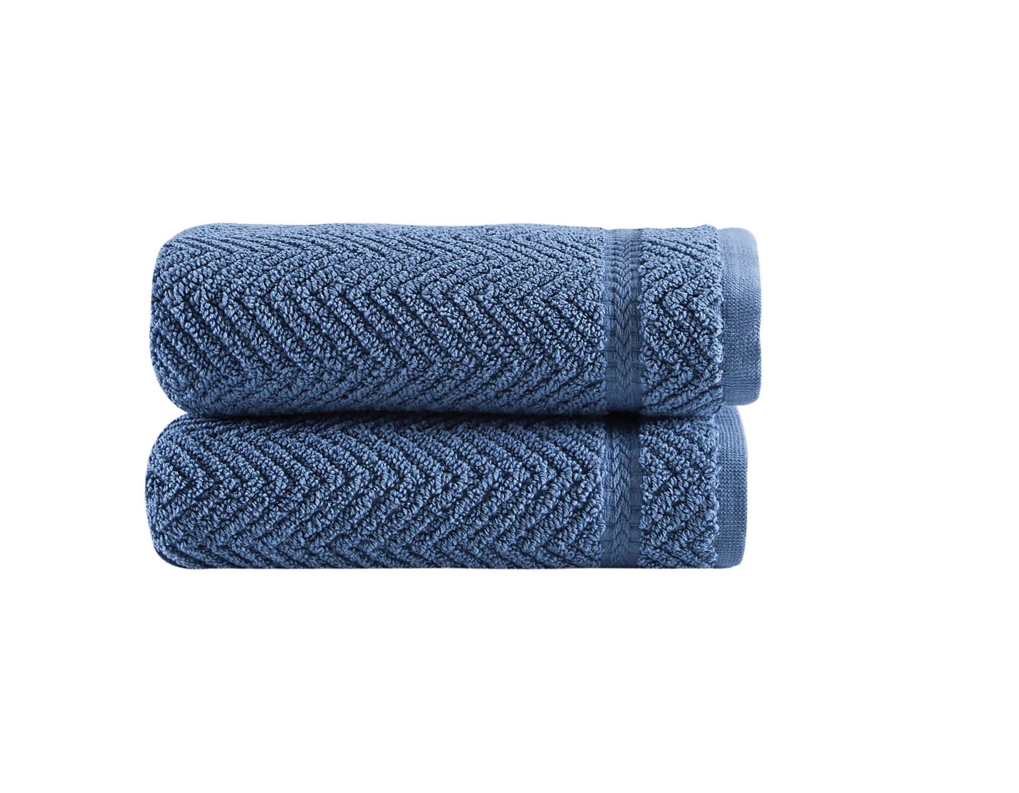 Turkish Cotton Solid Plush Heavyweight Hand Towel Set (Set of 6) Latitude Run Color: Blue
