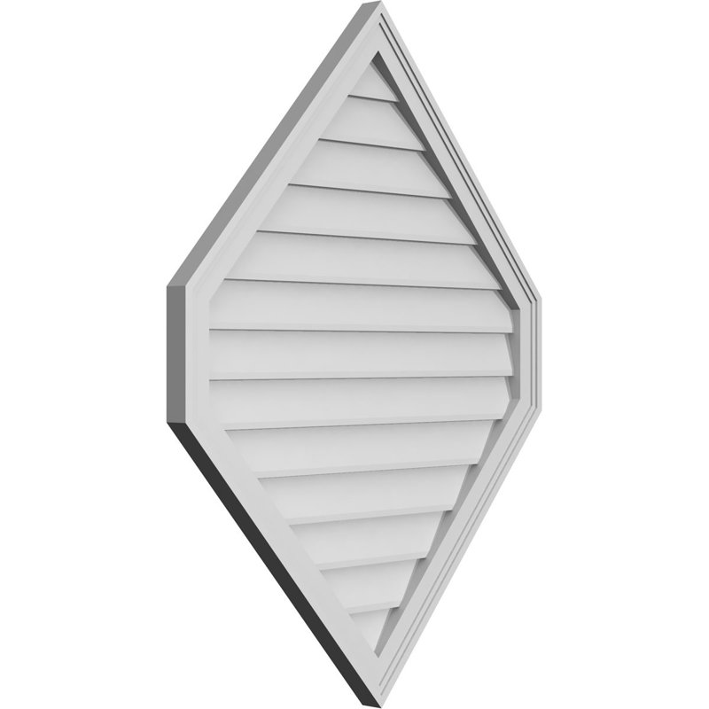 Ventilé vertical à pignon vertical 13/12 po, H 1,5 po x l 32 po x L 42 po