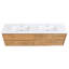 Meuble-lavabo mural 84 po avec armoires et tiroirs flottants-1451245765