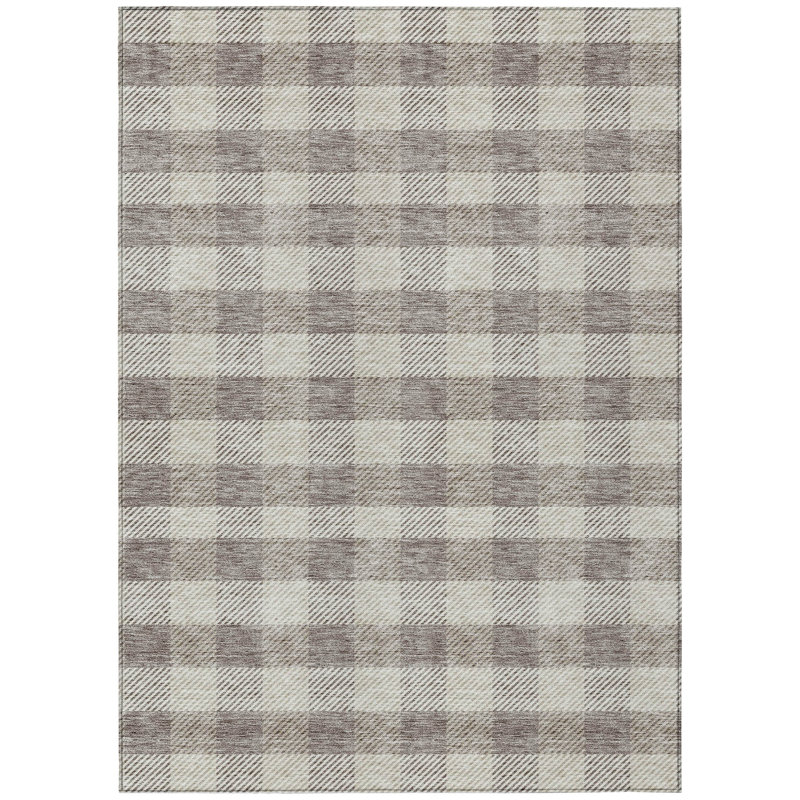 Colzie Plaid Indoor / Outdoor Rug, Rectangle 5' x 7'6"