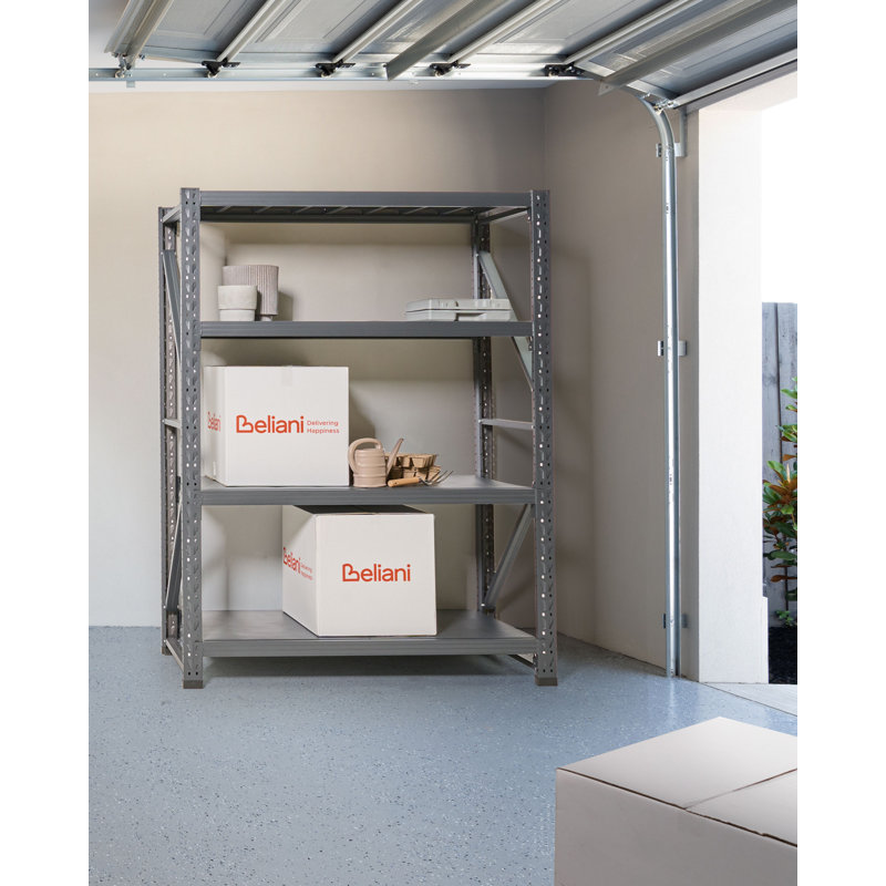 Steel Basic Storage System, Black, 200cmH x 150cmW x 60cmD
