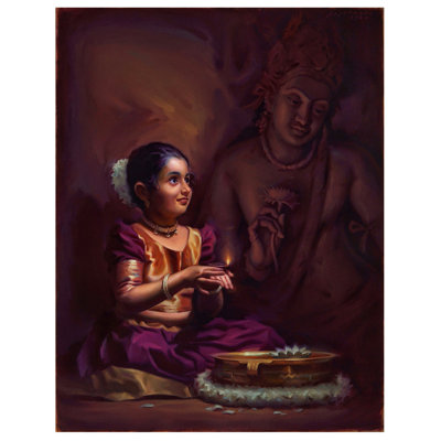 Innocent Devotion | Huile sur toile de lin | Peint par Sidharth Gavade