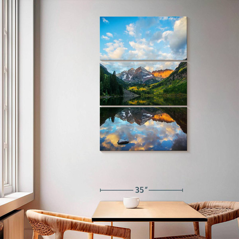 Alvord Maroon Bells Lake Sunrise, 65" H x 42" W