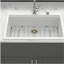 Évier de cuisine 33 po x 22 po x 9,65 po en granite blanc