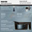 Évier de cuisine à double cuve en composite Karran Quartz 32 po x 19 1/2 po 50/50-49947614