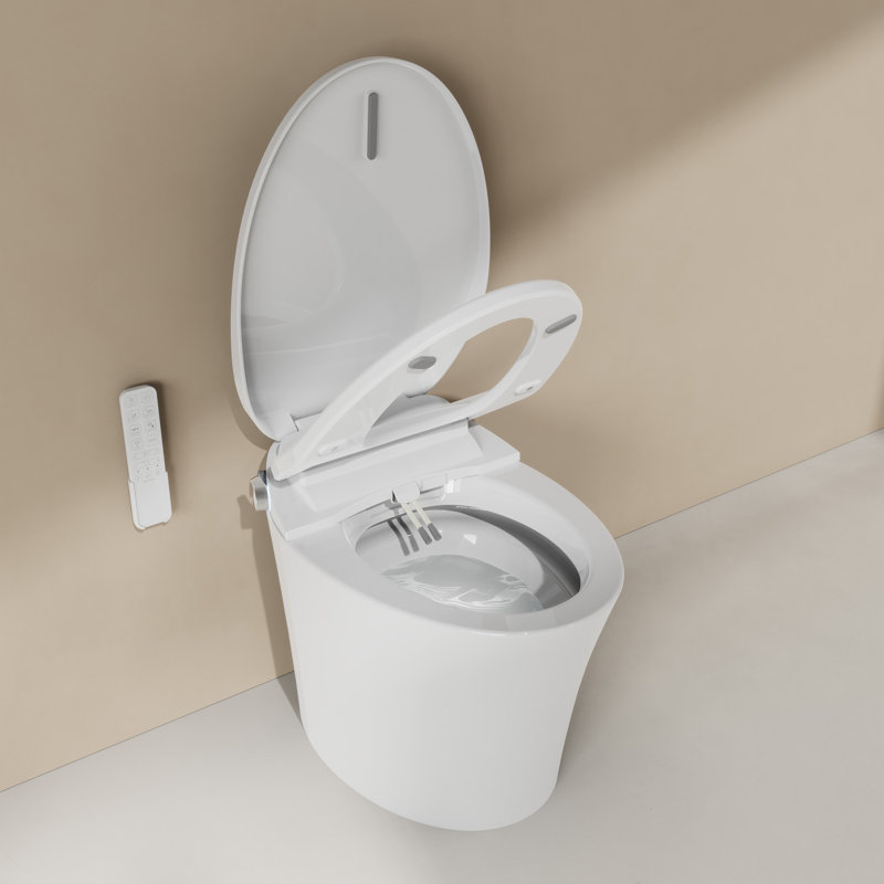 Siège et couvercle de toilette allongés