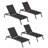 Eiland Outdoor Rust-Resistant Metal Chaise Lounge Set-858432983