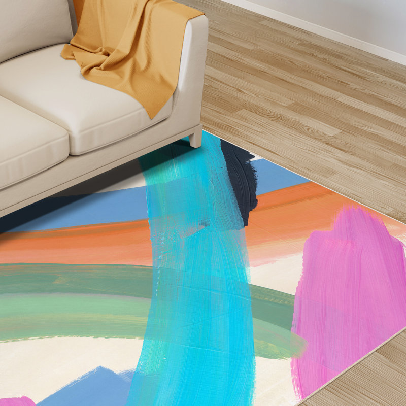 Tapis rectangulaire Dree avec envers antidérapant, Rectangle 5 pi x 7 pi 6 po