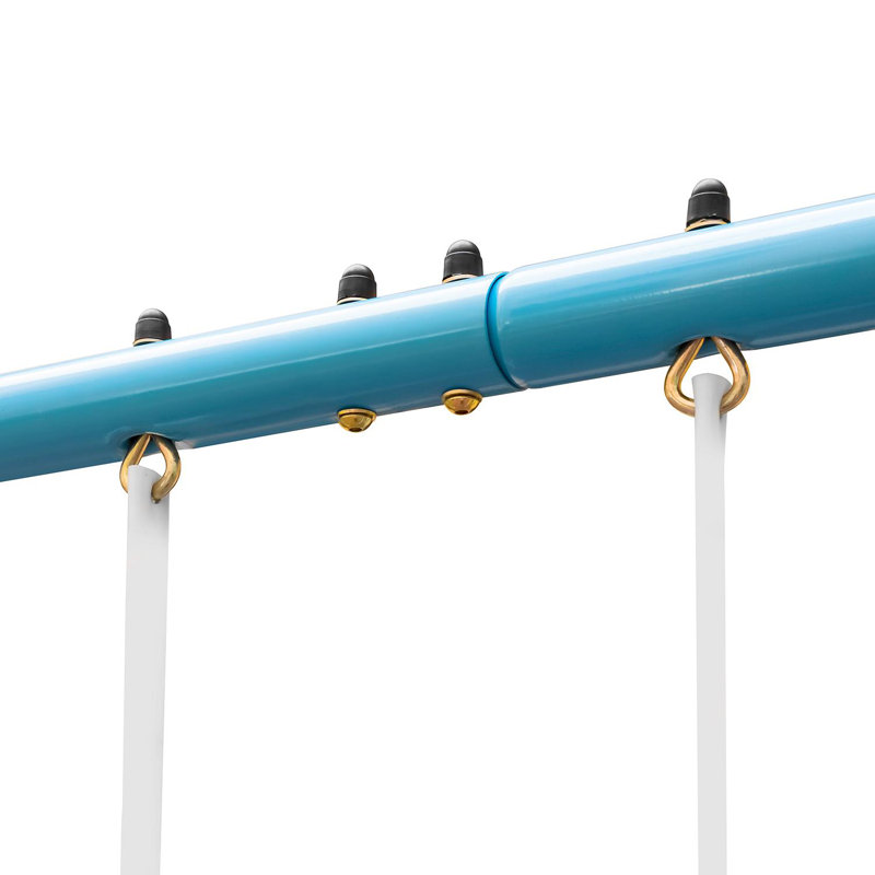 OneConcept Metal Swing Set with 3 Swing(s), Blue