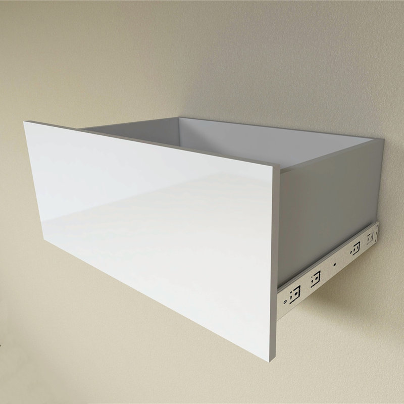 Tiroir blanc pour garde-robe de garde-robe blanc, hauteur de 6,25 po et profondeur de 18 po, H 12,5 po x l 30 po x P 18,5 po