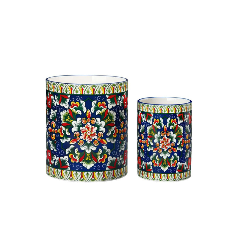 Ceramic / Porcelain Round Utensil Crock