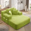 Chaise longue en velours côtelé luxueux avec 3 coussins-1752813516
