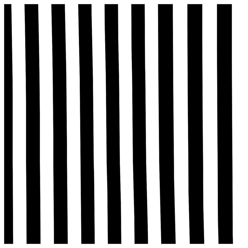 Black White Stripes Comforter, King