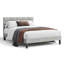 Velvet Upholstered Platform Bed with Headboard-114297175