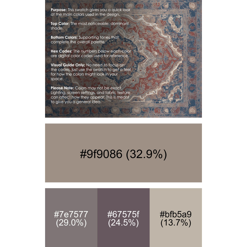 Machine Washable Gray Area Rug, Rectangle 7' x 9'
