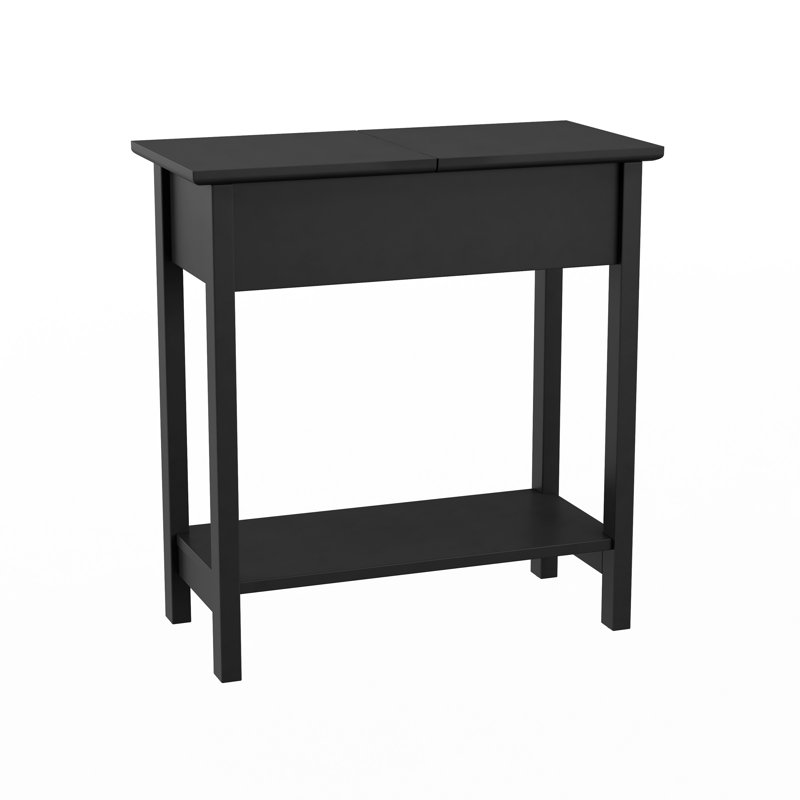 Shumate Narrow End Table - Slim Console with Storage Compartment and Lower Shelf for Living Room, Hallway, Entryway and Small Spaces