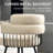 Upholstered Counter Stool with Metal Frame-1822663955