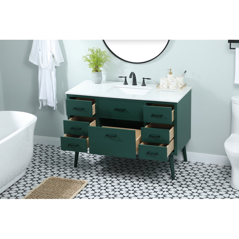 Steinfeldt 48' Single Bathroom Vanity Set, Vert