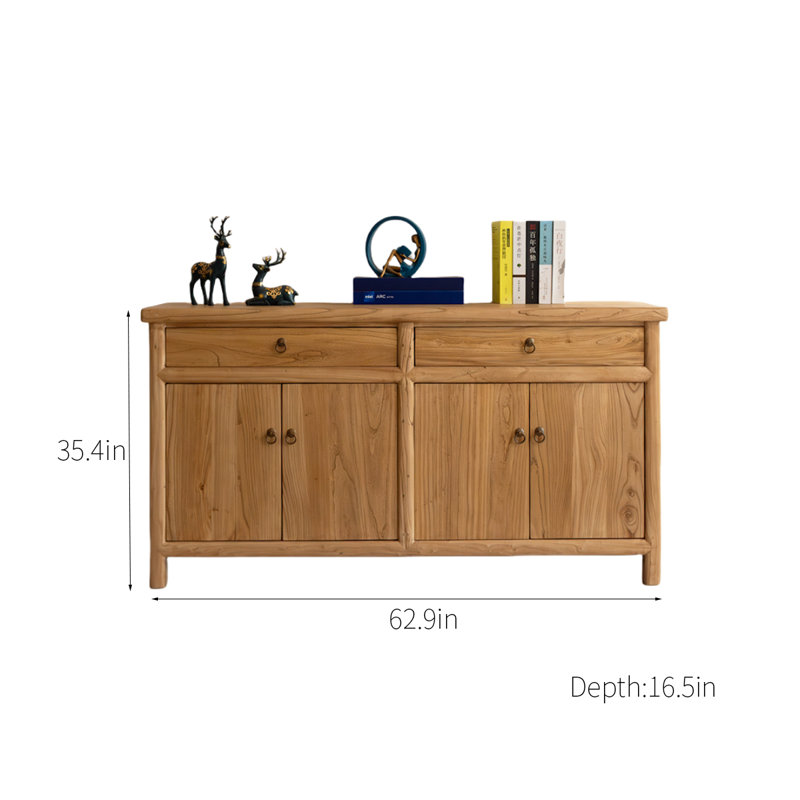 Jhordy Solid Wood Accent Cabinet