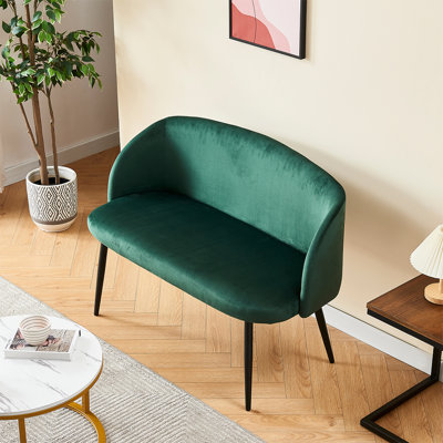 Remeika Fabric 47.2'' Reception Loveseat