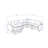 Modern U Shaped 6-Seat Sectional Sofa Couch With One Ottoman And Three Toss Pillows-1012973079