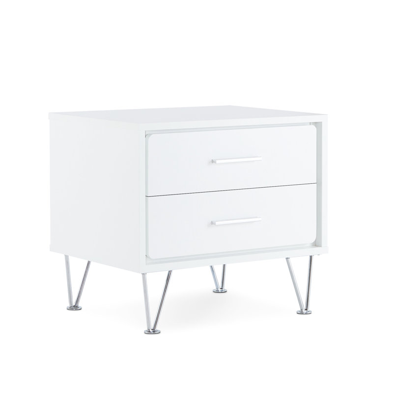 Table d'appoint Deoss, Blanc