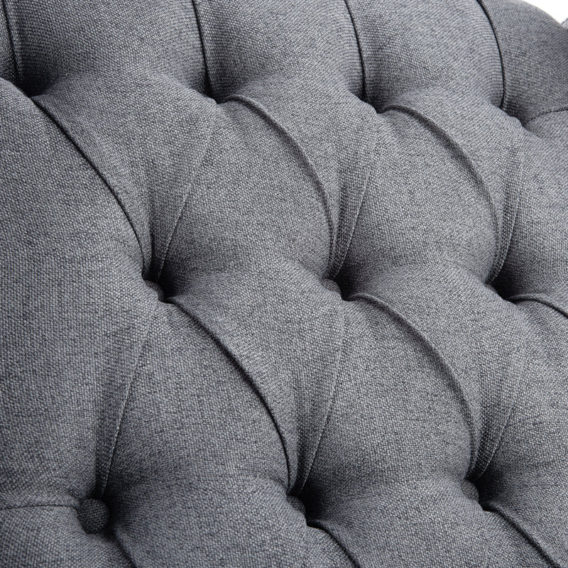 Fauteuil inclinable manuel de 27,16 po de large, Tissu gris