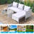 Conchita Polyethylene Wicker 3 - Person Seating Group with Cushions-1605298089-1605298094