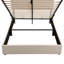 Grand lit plateforme tapissier avec système de rangement hydraulique-1631280476