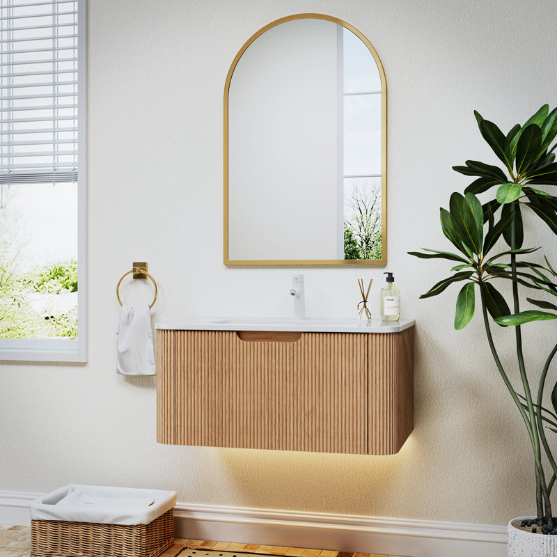 Meuble-lavabo flottant avec miroir 30 po