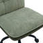 Chaise de bureau rembourrée en velours avec structure en métal-630147536
