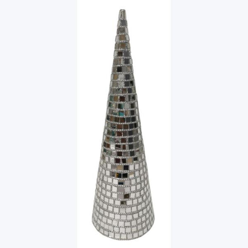 Mosaic Disco Tile Cone Tree-2 Pcs