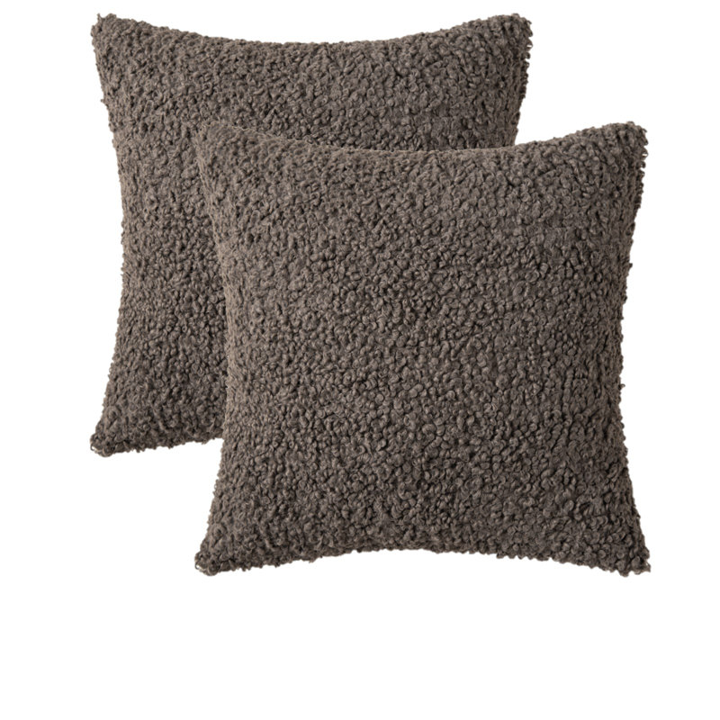 Faux Fur Pillow Cover, Pink, 20"H x 20"W