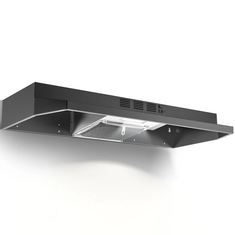 36 inches Built-In Insert Range Hood Black