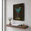 Tableau mural en métal doré « Blue Curacao » de luxe, 30,5 x 40,5 cm-1606096444