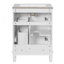 Meuble-lavabo 24 po avec lavabo en céramique, petite armoire de salle de bain, armoire moderne avec 2 tiroirs et tablette réglable-10617850