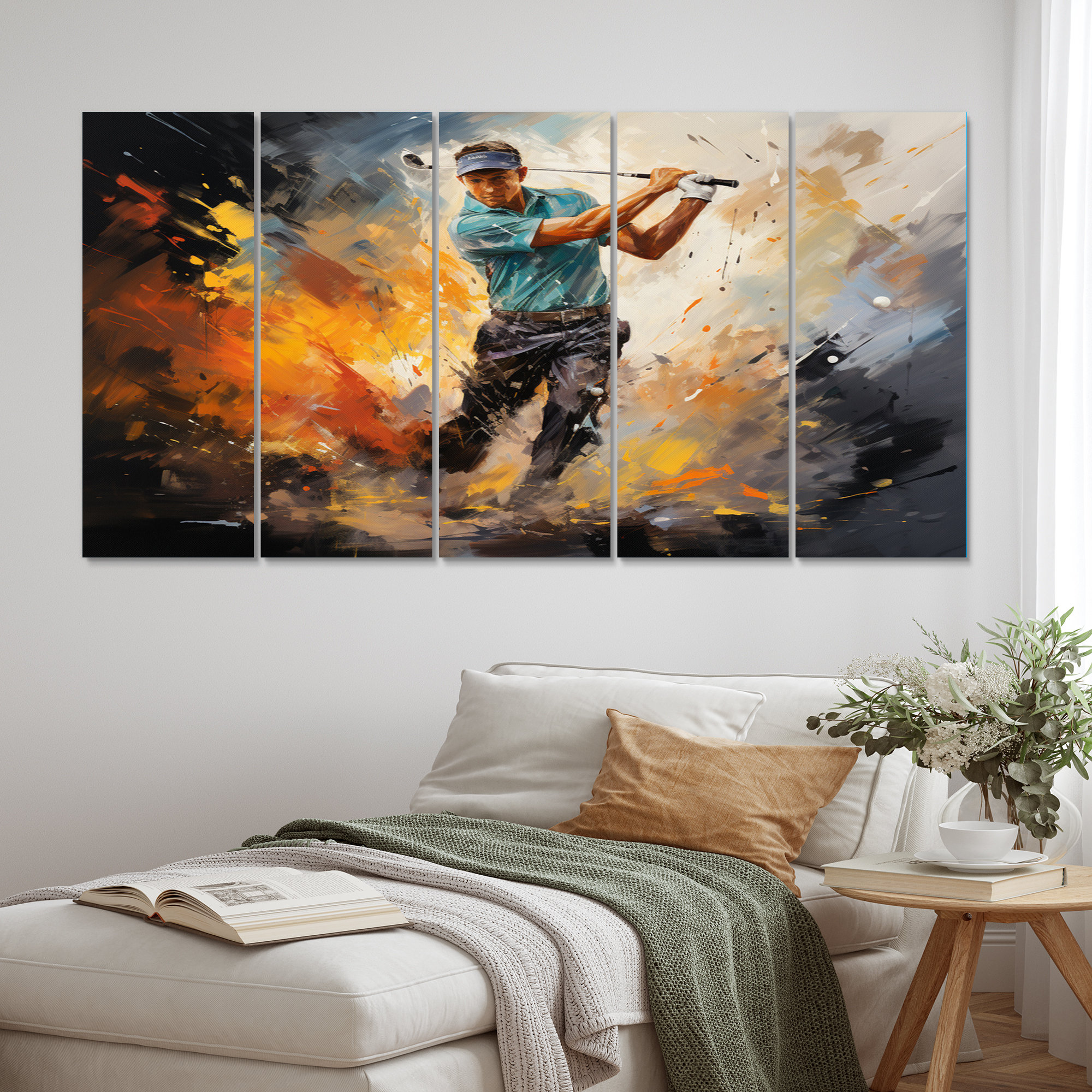 Red Barrel Studio® Golf Dynamic Drives II Sports Metal Wall Art
