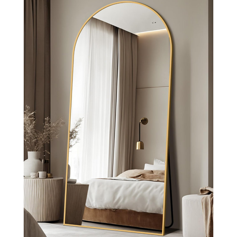 Full Length Mirror, Floor Mirror, Oversized Floor Standing Mirror Freestanding Full Body Mirrors With Stand For Bedroom, Hanging Mounted Mirrors For Living Room Cloakroom