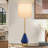 Set Of 2 Gold Ceramic Table Lamps For Living Room, 32 Inch Tall Buffet Lamps With Oatmeal Linen Shade, Modern Candlestick Design For Console, Hallway, Bedroom Or Credenza