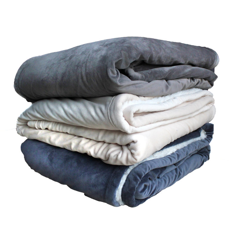 Milbrandt Knitted Throw Blanket, Charcoal/White