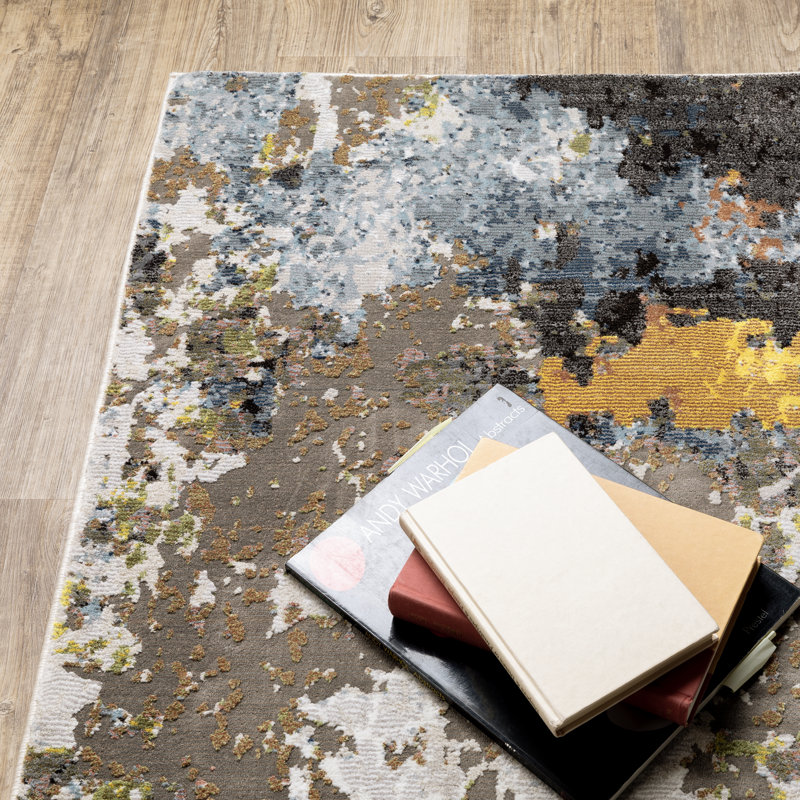 Belinda Abstract Indoor Rug, Rectangle 9'10" x 12'10"