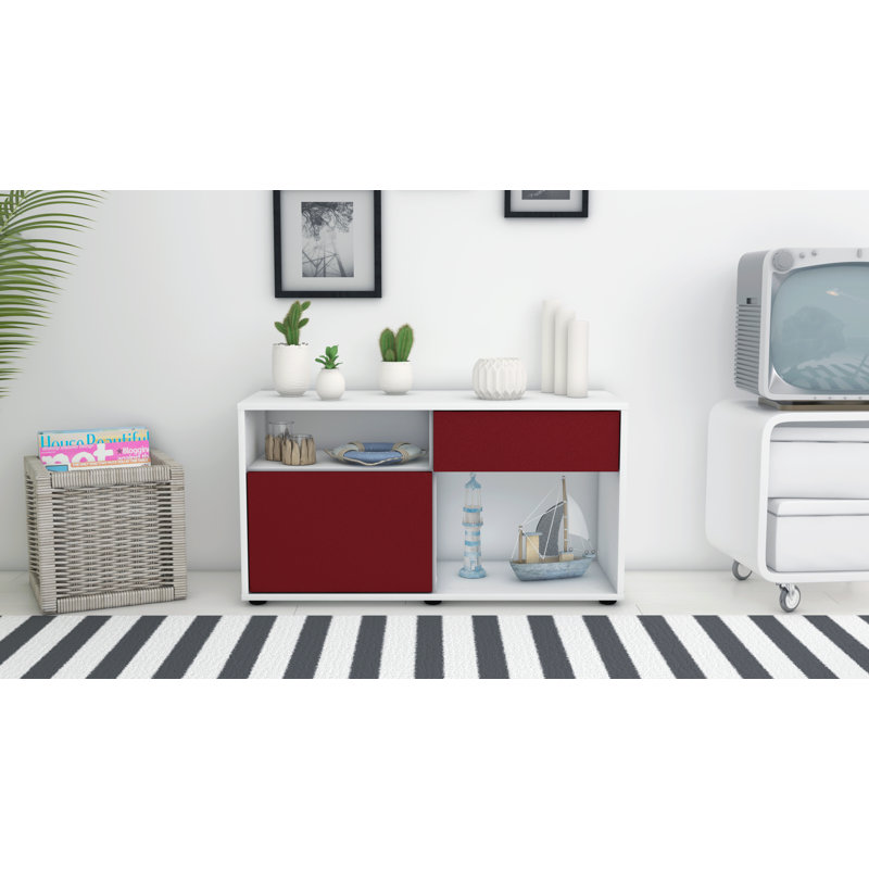 Elmer 1 - Drawer Chest of Drawers, White/Red