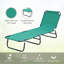 Méridienne de patio pliante, chaise de bronzage d'extérieur