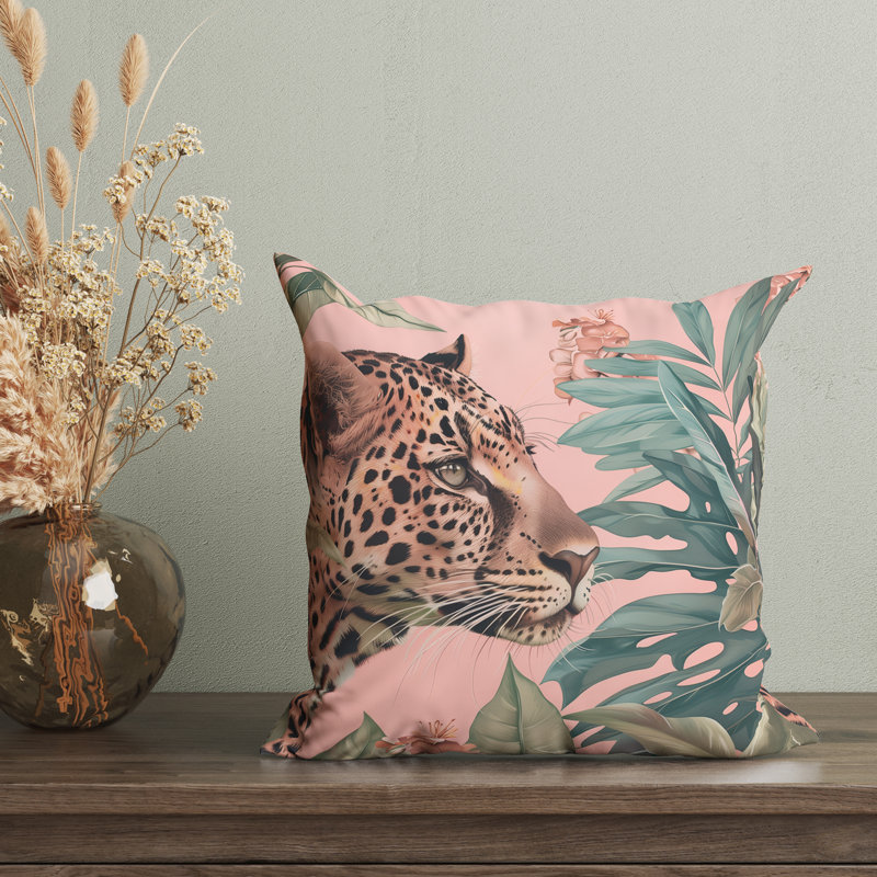 Housse de coussin Cleo Jungle, H 16 po x l 16 po
